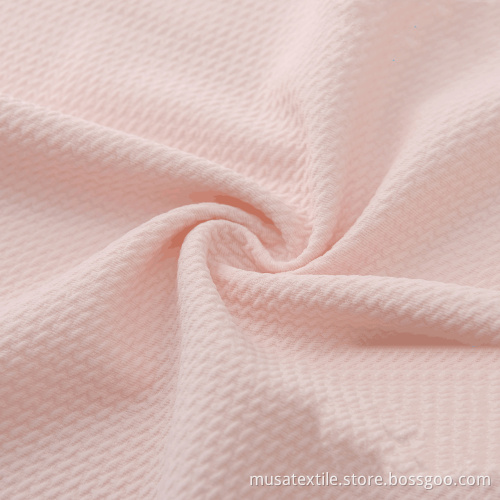 MUSA Popular Polyester Bubble Solid Knit Bullet Fabric